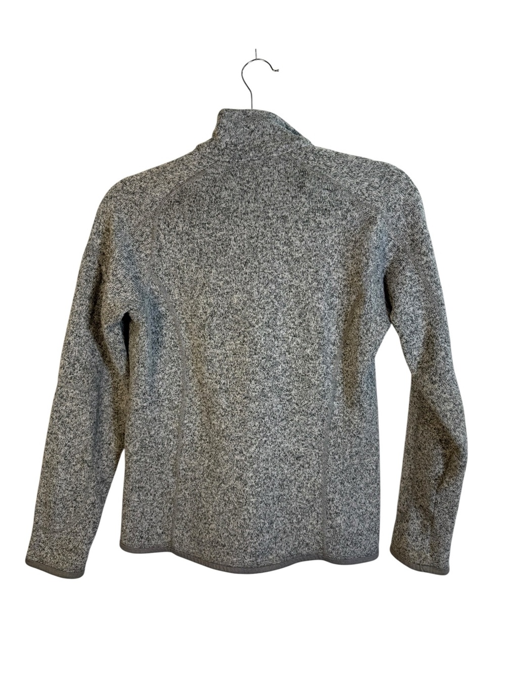 Patagonia Women's Better Sweater Quarter Zip Fleece Heathered Gray Sz Small - Picture 5 of 5